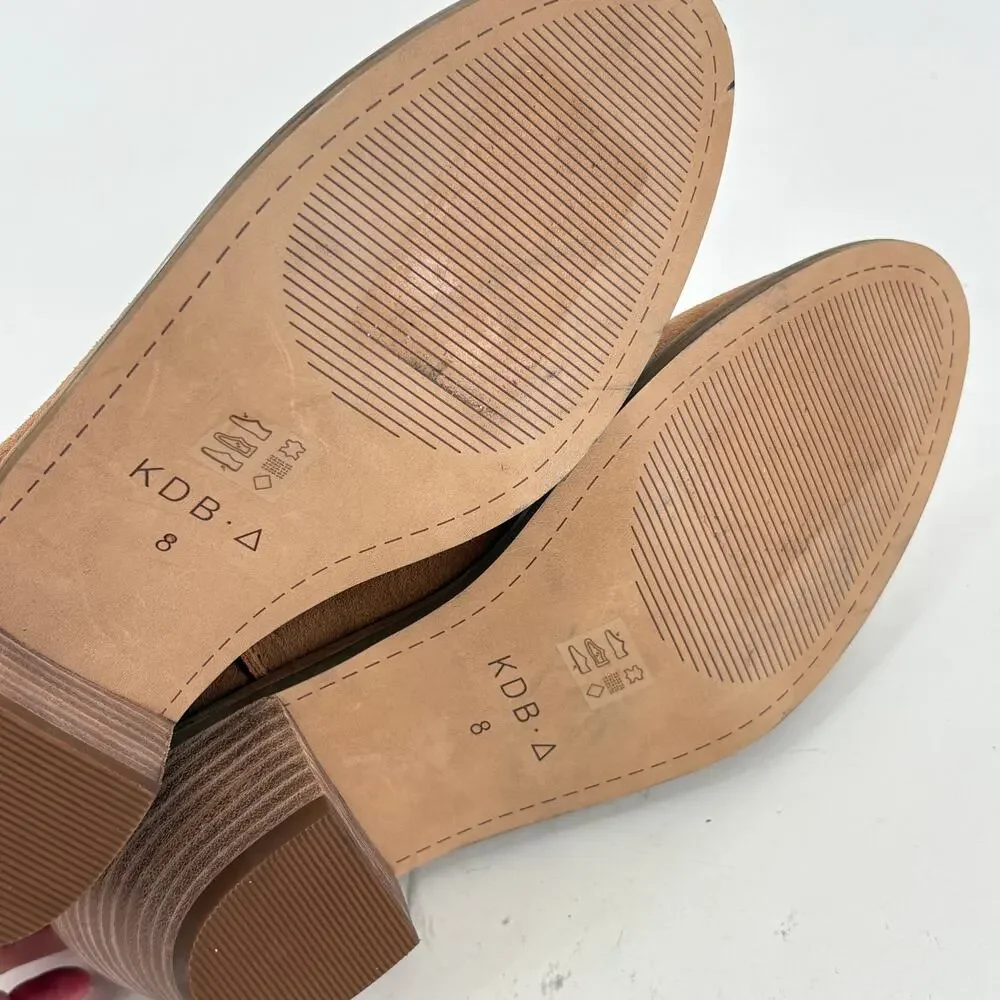 Kelsi Dagger Brooklyn Kamper Western Boots 8 NWOT Tan Heel Ankel Boho